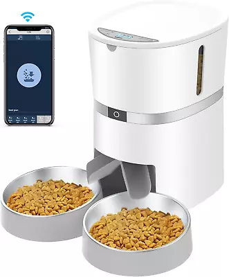 Automatic Cat Feeder Smart Pet Food Dispenser With APP Control Wifi Enabled Au • $91.47