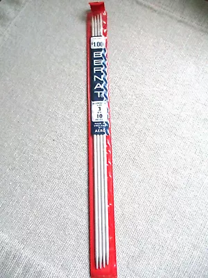 Vintage Bernat Aluminum Dbl Pt Knitting Needles 4-sz 3 - 10  6453 Aero England • $7.50