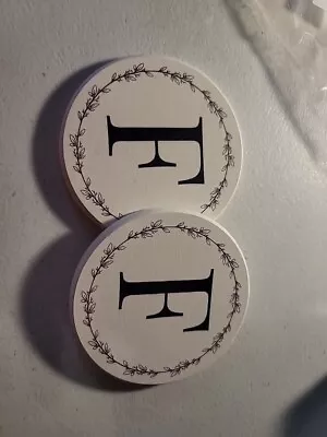 Coasters Set Of 2 Monogram F • $2.99