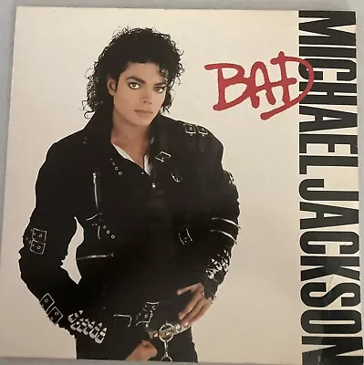 Michael Jackson Bad [Vinyl] (OE40600) 1987 Original Press W/lyrics Sleeve • $22.50