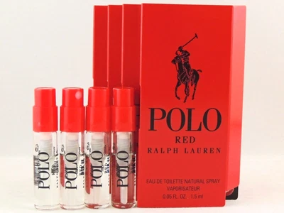 $14 • Buy RALPH LAUREN POLO RED 1.5ml .05fl Oz X 4 COLOGNE SPRAY SAMPLE VIAL LOT