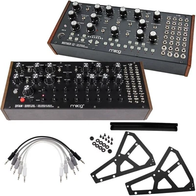 $2238 • Buy Moog Semi-Modular Package W/ 1x Mother-32, 1x DFAM, 2-Tier Rack Kit & 5x Patch C