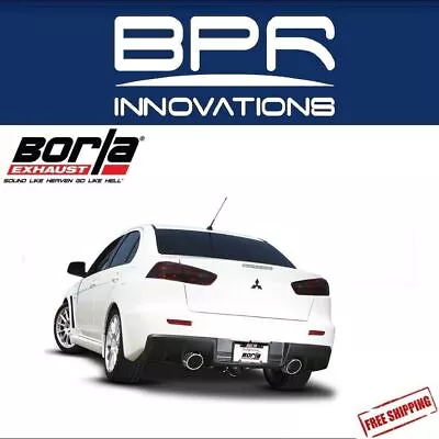 Borla Cat-Back Exhaust S-Type For 2008-2015 Mitsubishi Evolution X 2.0L - 140285 • $953.99