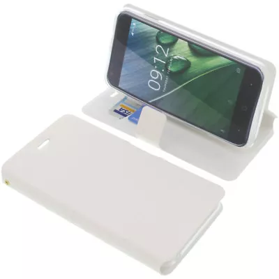 Case For Acer Liquid Z6 Book-Style Protective Case Phone Case Book White • £24.68