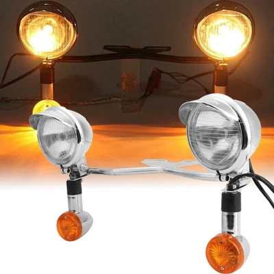 $69.99 • Buy Passing Light Bar Turn Signals For Yamaha V-Star XVS 650 1100 Custom Silverado