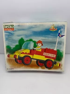 Vintage Briko Megapoly Rescue Vehicle Blocks Set '90s Greece NEW SEALED • $24.99