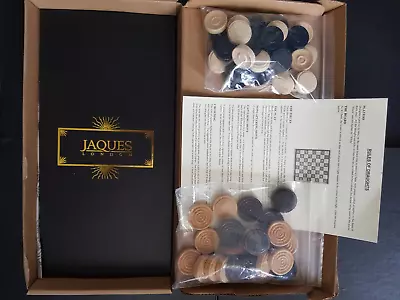 £11.95 • Buy Jaques Of London Luxury Folding Draughts Set Handmade