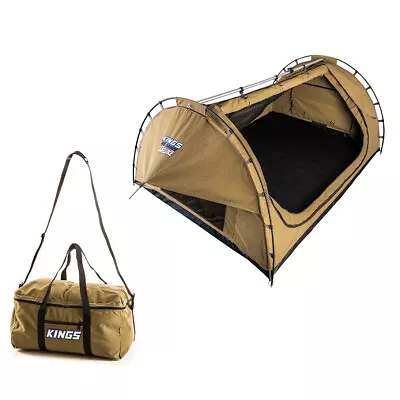 Kings Big Daddy Deluxe Double Swag + Swag Canvas Bag • $173.95