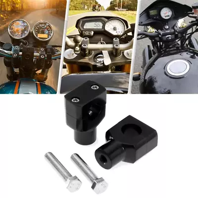 Black 1  Handlebar Risers For Suzuki Marauder VZ 800 1600 Savage LS 650 Chopper • $41.24