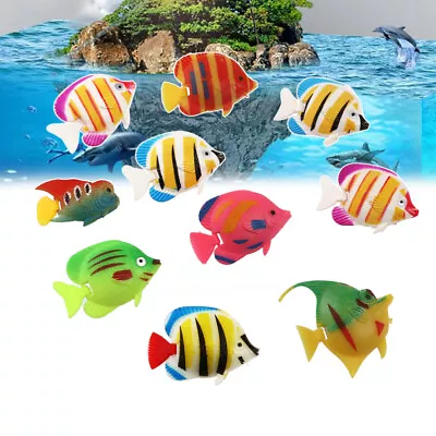 20pcs Decorations Plastic Artificial Fish Small Fish Simulation Fake Fish • £4.91