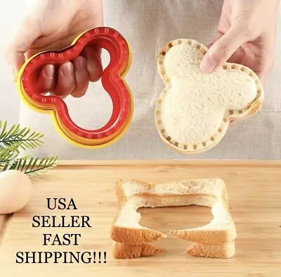 Disney/Mickey Mouse DIY Gourmet Uncrustable Sandwich CutterSealer Safe For Kids • $8