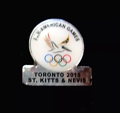 TORONTO 2015 Pan Am Olympic Games LIMITED St Kitts & Nevis NOC Team Pin • $13.48