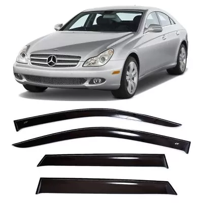 For Mercedes CLS Sd 03-10 Side Window Wind Visors Sun Rain Guard Vent Deflectors • $119