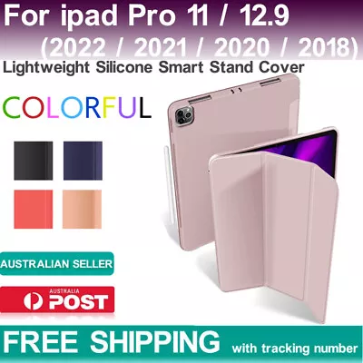 Shockproof Cover Silicone Case For IPad Pro 11/12.9 2022 21/20/18smart Standcase • $16.88