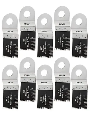 Oshlun MMR-1010 1-1/3  Precision HCS Oscillating Blade For SoniCrafter 10-Pack • $46.99