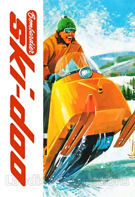 1965 Ski-Doo Action/Jumping Vintage Advertising Poster • $19.95