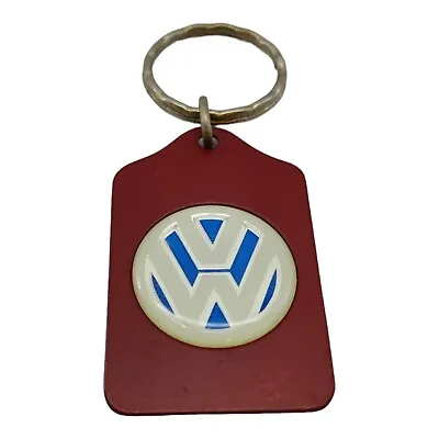 VTG Metal Key Fob Volkswagen Red W White Blue Logo • $39.98