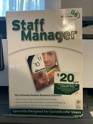 QuickBooks Staff Manager Software (UNOPENED & Out Of Print) • £23.75