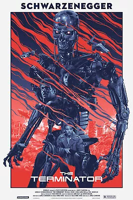 Terminator By Gabz Ltd Edition X/325 Screen Print Poster Mondo MINT Movie Art • $325