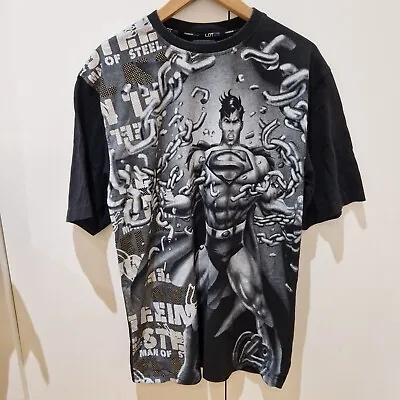 Vintage Lot 29 Shirt Mens Large DC Superman Man Of Steel Rap Hiphop Airbrush • £25