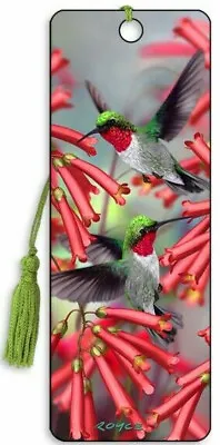 3D Bookmark Hummingbirds Humming Birds Pink Flower Bird QUALITY Gift X Her Man • £3.99