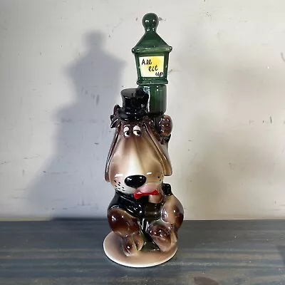 Vintage How Dry I Am Ceramic Droopy Dog Liquor Decanter Lamp Post No Music • $20