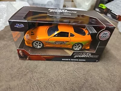 1/32 Fast & Furious Brians Toyota Supra Jada Diecast • £15