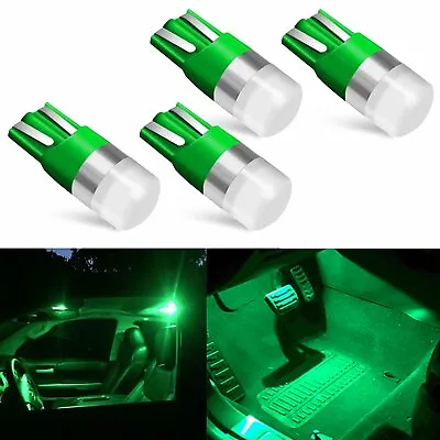 JDM ASTAR 4PCS T10 CANBUS Green Error Free LED Light Bulbs 168 194 W5W 921 2825 • $29.99