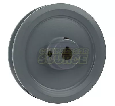 Cast Iron 5.5  Single 1 Groove Belt A Section 4L Pulley & 5/8  Sheave Bushing • $31.95