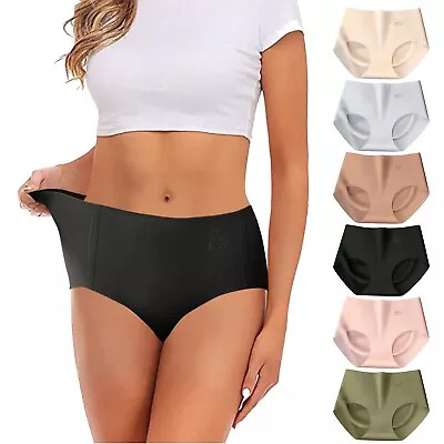 Womens Boy Shorts Underwear Cotton With Lace Womens Large Ice Silk Comfortable • $13.20