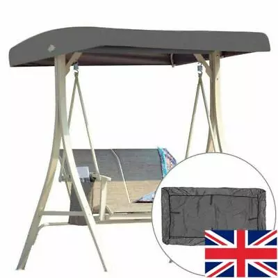 Replacement Canopy For Swing Seat 3 Seater Sizes Garden Hammock Cover Top Roof • £10.96