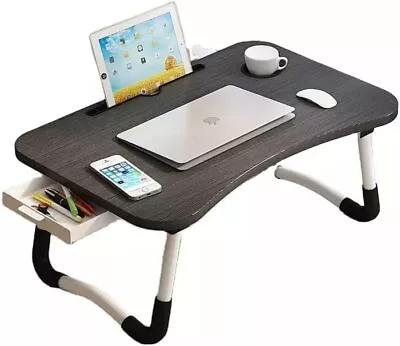 Laptop Bed Table Laptop Desk With Foldable Legs Notebook Desk For Bed Sofa • £9.99