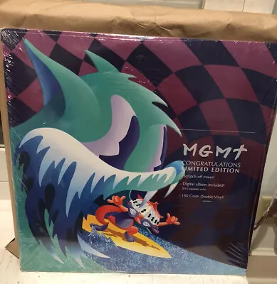 MGMT ~ Congratulations ~ Limited Edition Scratch Off Cover 180 Gram Double Vinyl • $300