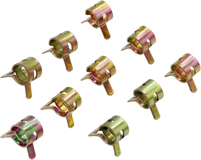 $14.44 • Buy 7Mm (ID) Spring Clip Fuel Oil Line Silicone Vacuum Hose Clamp Pack Of 10