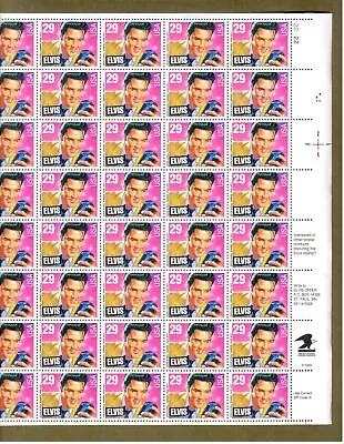 US Stamps Elvis Presley MNH Full Intact Sheet 29 Cent Stamps 1993 Scotts #2721 • $19.89