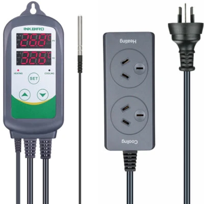 $49.99 • Buy Inkbird Temperature Controller ITC-308 Thermostat Heating Cooling Fan Brewing AU