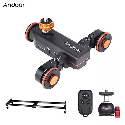 Video Dolly Slider Kit With 3-wheel Auto Dolly Car 3  P6R4 • $189.75