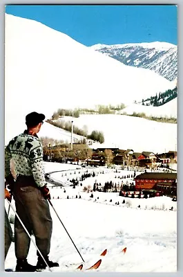 Idaho ID - Skiing Paradise - Sun Valley Village - Railroad - Vintage Postcard • $5.39