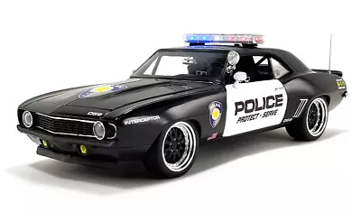 GMP 1969 CHEVROLET CAMARO STREET FIGHTER POLICE W LED LIGHT BAR 1/18 18935  • $124.90