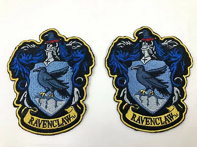 $10 • Buy Lot Of 2 Harry Potter Ravenclaw Embroidered Iron On Patch Size 4.5 X 3.6  NEW