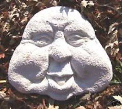 Funny Garden Face Mold Plaster Concrete Casting Mould 10  X 9  X 3/4   • $5