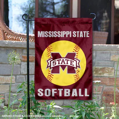 Mississippi State University Bulldogs Softball Garden Flag And Yard Banner • $16.95