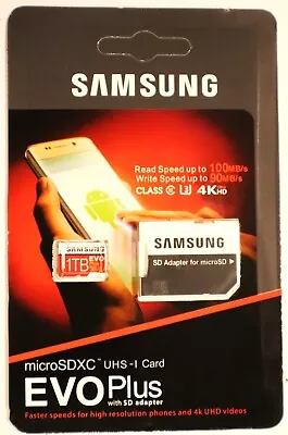 EVO1 TB Micro SD SDXC Class 10 HD Memory Card-Samsung • $45