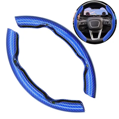 $9.95 • Buy For BMW Carbon Fiber Car Steering Wheel Booster Cover Non-Slip Car Accessories