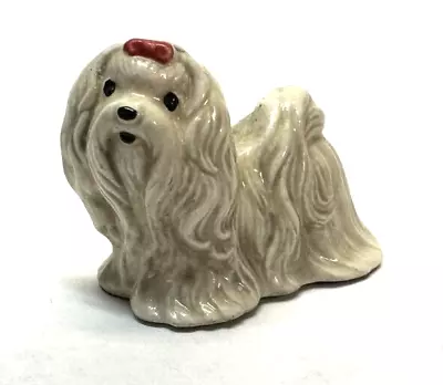 Hagen Renaker Maltese Red Bow Rare Dealer Sample Kent Smith Collection • $9.99