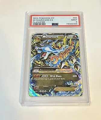 PSA MINT 9 Mega Charizard EX Flashfire 69/106 Pokemon 2014 XY Card • $175