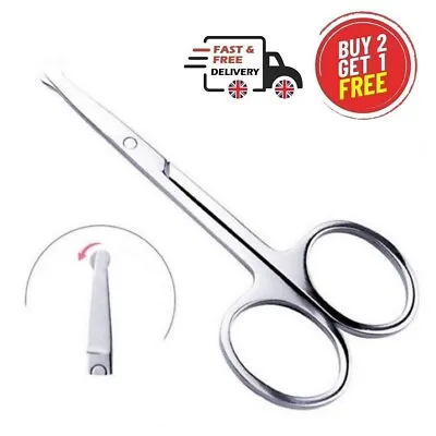 £2.99 • Buy Professional Hair Trimmer Scissor For Nose Moustache Baby Pet Grooming Round Tip