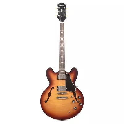 Epiphone ES-335 Semi Hollow Body Elec Guitar Figured Maple - Raspberry Tea Burst • $699