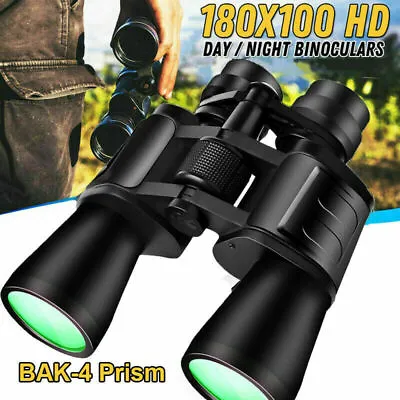 180x100 Military Zoom Powerful Binoculars Day/Low Night Optics Hunting Outdoor • $14.95