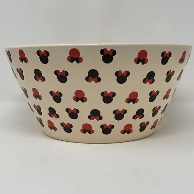 Disney Minnie Mouse Bamboo Serving Bowl 10  Salad Fruit Or Popcorn New Cute • $25
